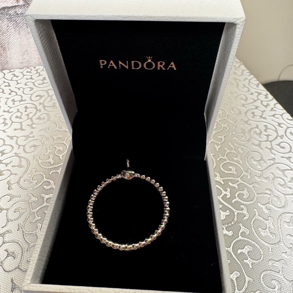 Pandora O Heart Charm Pendant - Authentic/Retired - Picture 5 of 10